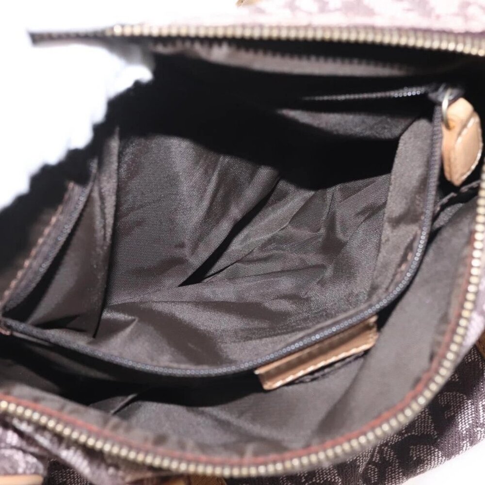 Christian Dior Trotter Canvas Mini Boston Bag Pink Gold Auth 144280 - Picture 13 of 16